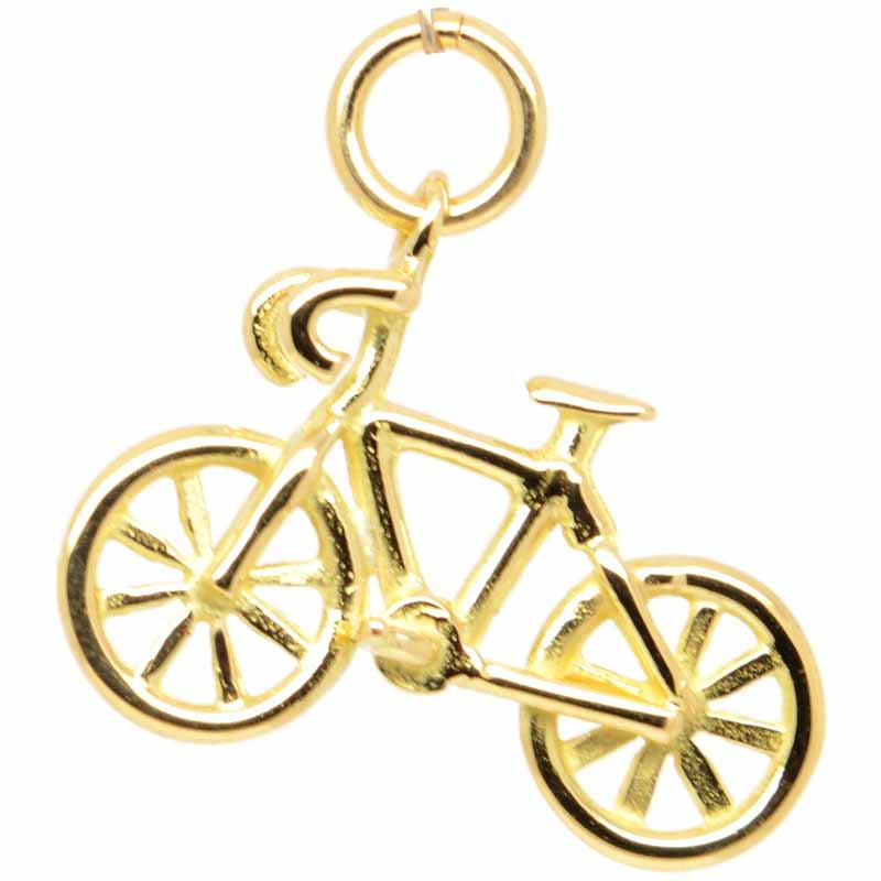 Gold Road Racing Bike Charm - Perfectcharm - 4