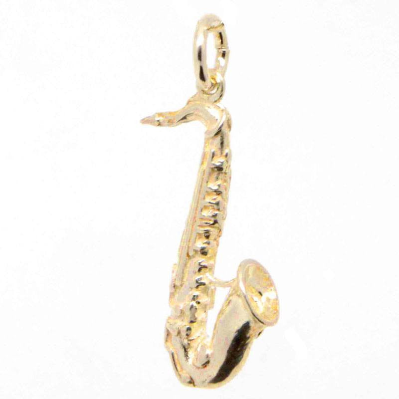 Gold Saxophone Charm - Perfectcharm - 1