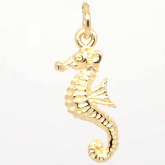 Gold Seahorse Charm - Perfectcharm - 1