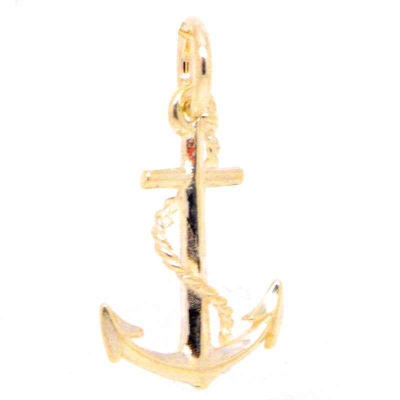 Gold Small Anchor Charm - Perfectcharm - 1