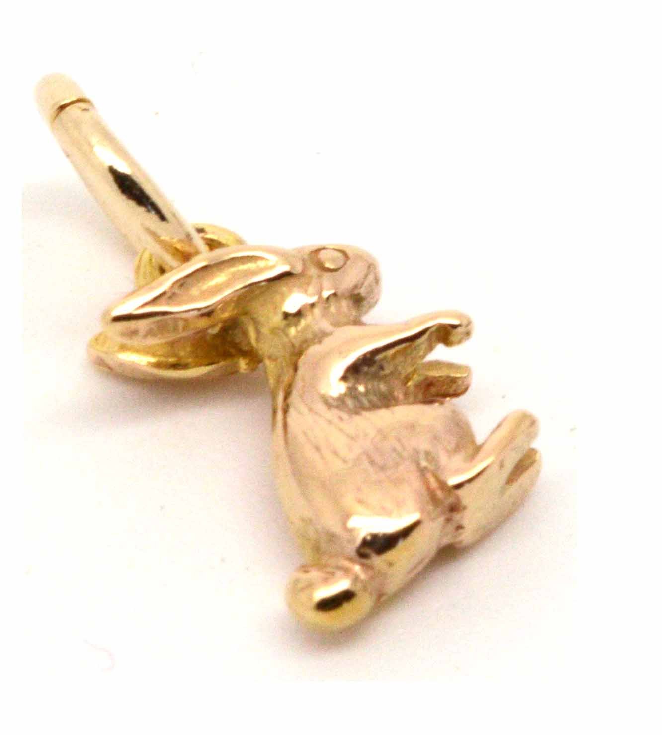 Gold Charm - Gold Small Bunny Rabbit Charm