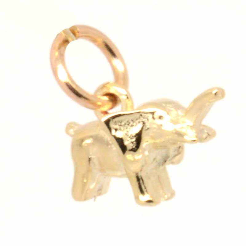 Gold Charm - Gold Small Elephant Charm
