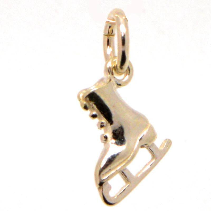 Gold Small Ice Skate Charm - Perfectcharm - 1