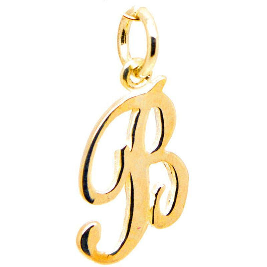 Gold Small Italic B Charm - Perfectcharm - 1