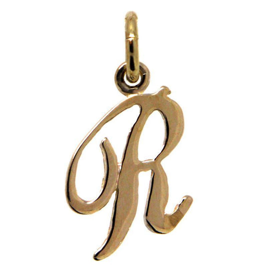 Gold Small Italic R Charm - Perfectcharm - 1