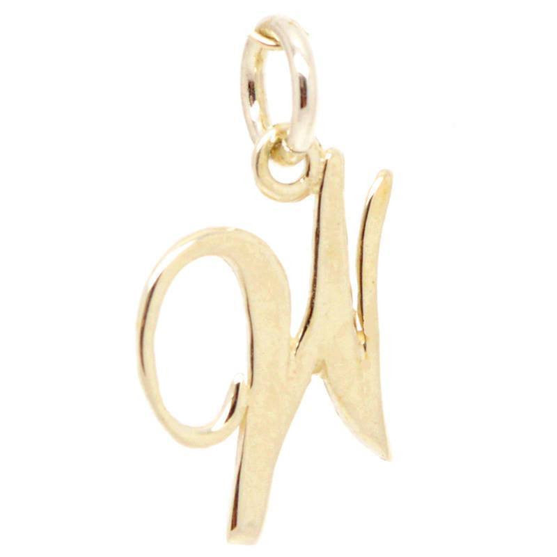 Gold Small Italic W Charm - Perfectcharm - 1