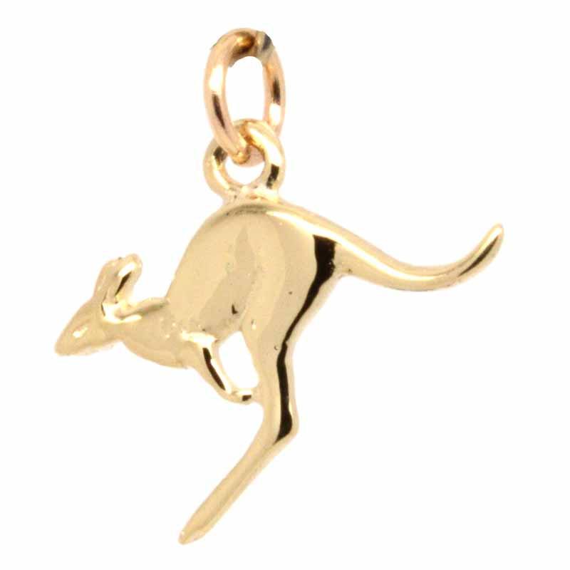 Gold Charm - Gold Small Kangaroo Charm