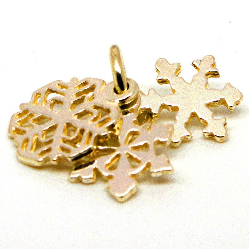 Gold Snowflake Cluster Charm - Perfectcharm - 2