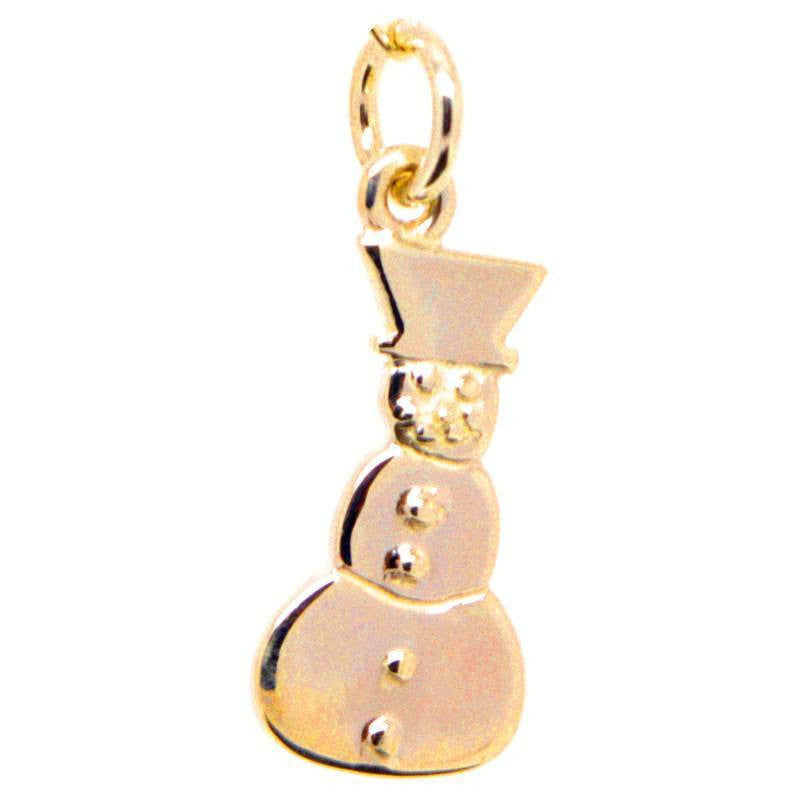 Gold Snowman Charm - Perfectcharm - 1