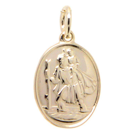 Gold St Christopher Charm - Perfectcharm