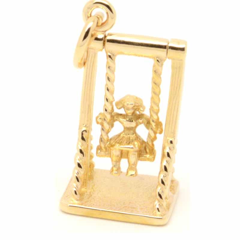 Gold Charm - Gold Swing Charm