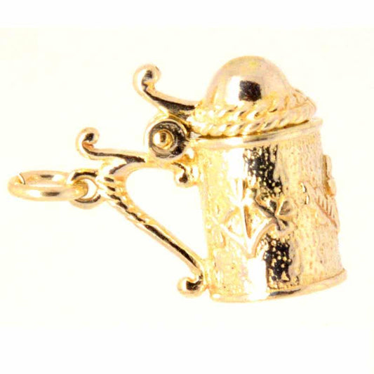 Gold Charm - Gold Tankard Stein Charm