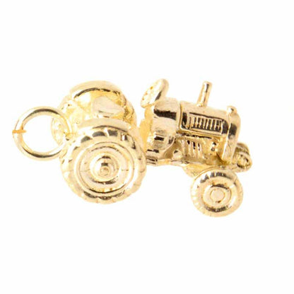 Gold Charm - Gold Tractor Charm
