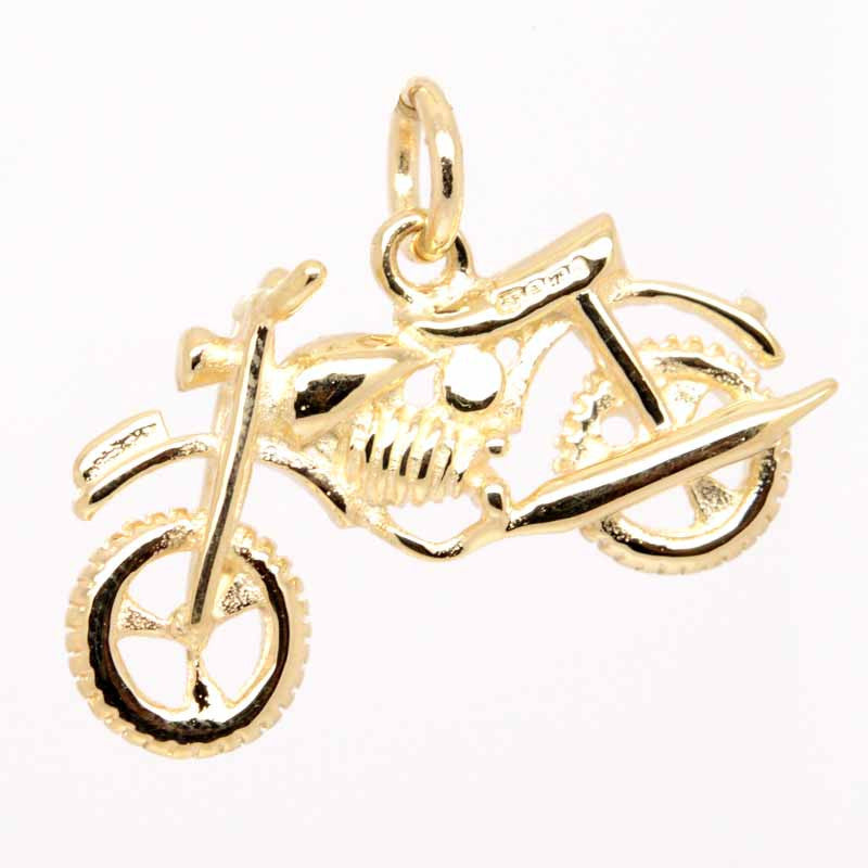 Gold Trail Motorbike Charm - Perfectcharm - 1