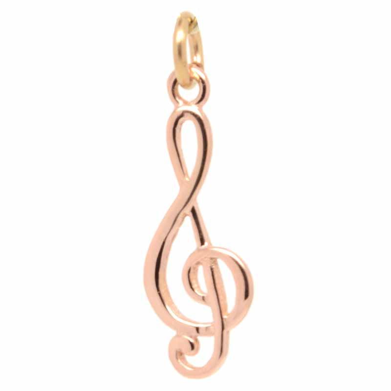 Gold Charm - Gold Treble Clef Charm