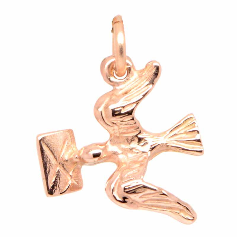 Gold Valentine Love Bird Charm - Perfectcharm - 3