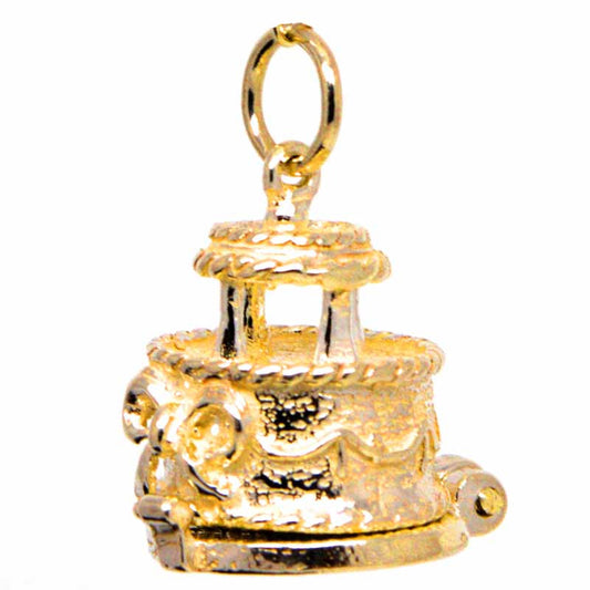 Gold Wedding Cake Charm - Perfectcharm - 1