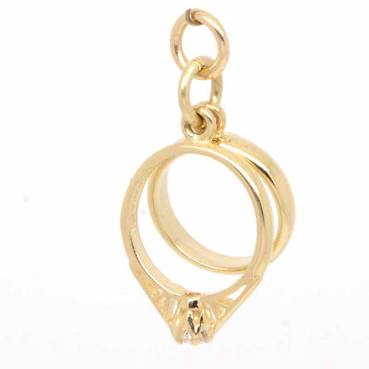 Gold Wedding Rings Charm - Perfectcharm - 1