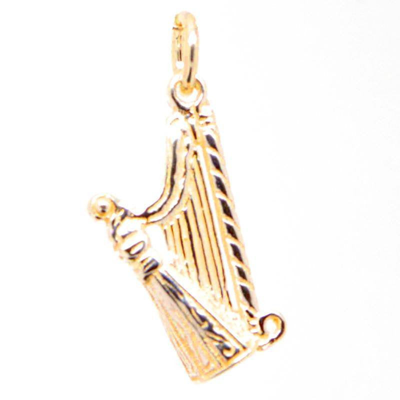 Gold Welsh Harp charm - Perfectcharm - 1