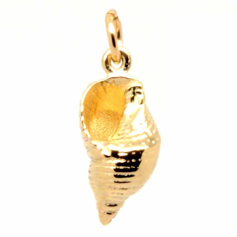Gold Charm - Gold Whelk Shell Charm