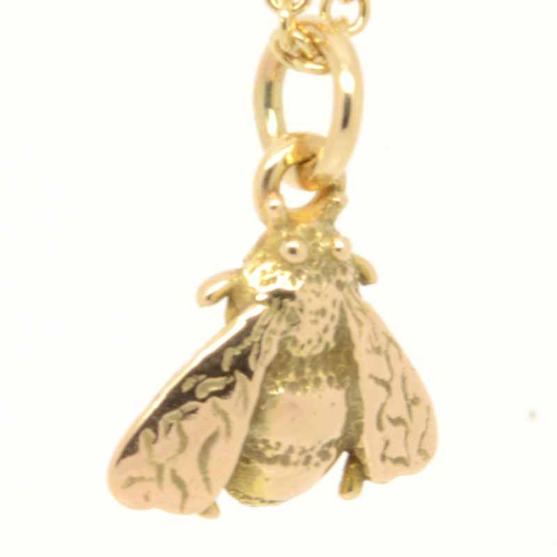 Gold Charm - Gold Worker Bee Charm Small