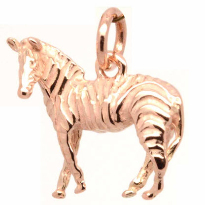 Gold Charm - Gold Zebra Charm