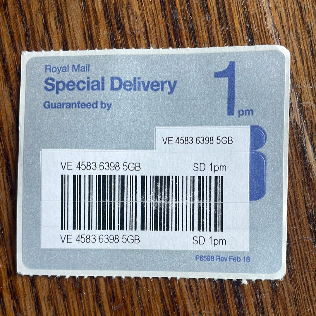 Special Delivery Postage