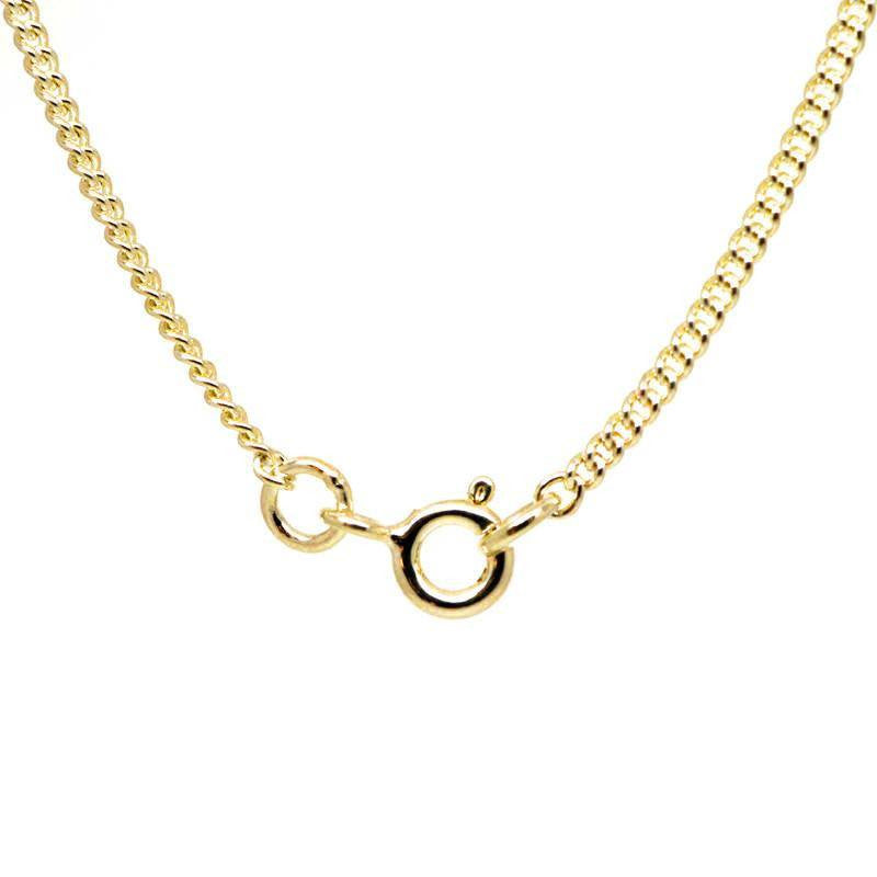 9ct Yellow Gold Fine Close Curb Necklace - Perfectcharm