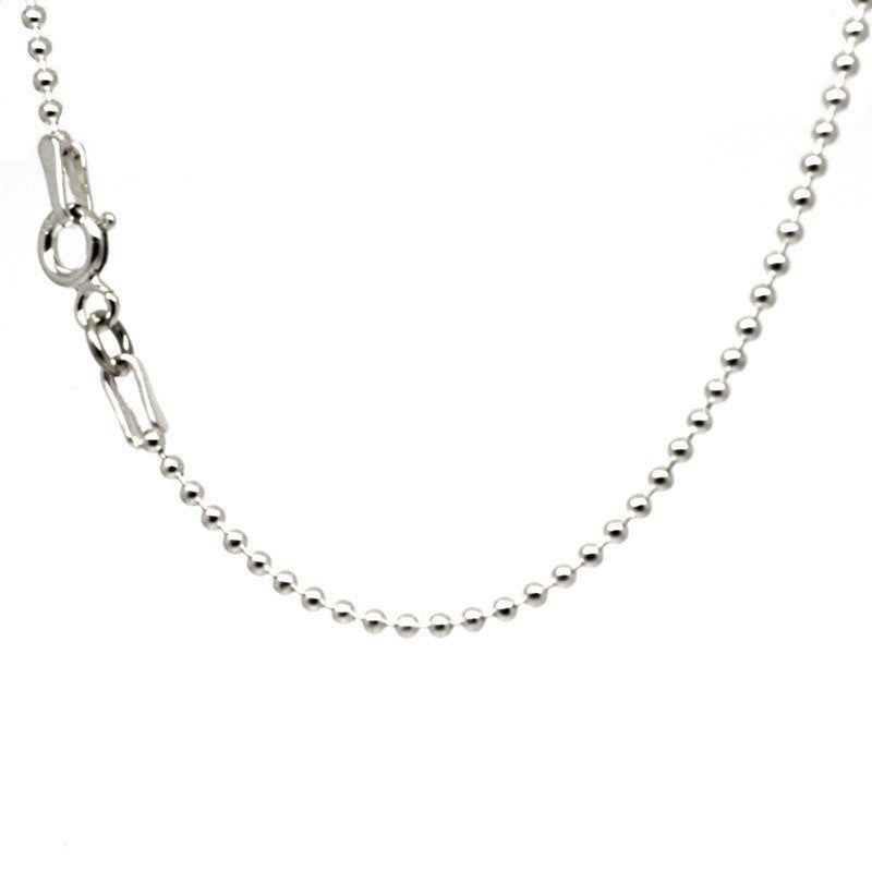 Sterling silver fine bead necklace - Perfectcharm