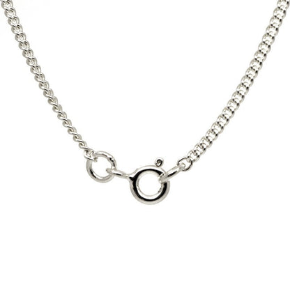 Sterling silver fine close curb necklace - Perfectcharm