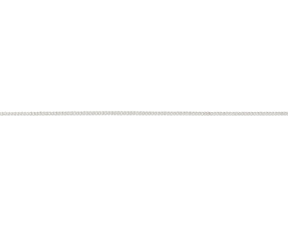 Necklace - Sterling Silver Fine Close Curb Necklace