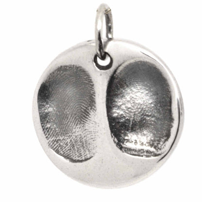 Print Jewellery - Gold Fingerprint Disc Pendant