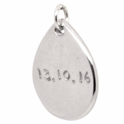 Print Jewellery - Gold Handprint Teardrop Charm