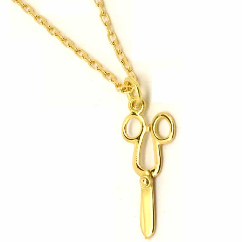 Stock - Gold Scissors Charm