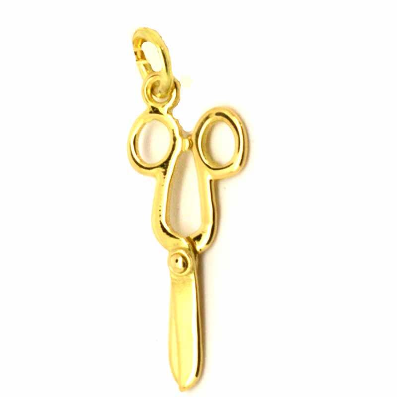 Stock - Gold Scissors Charm