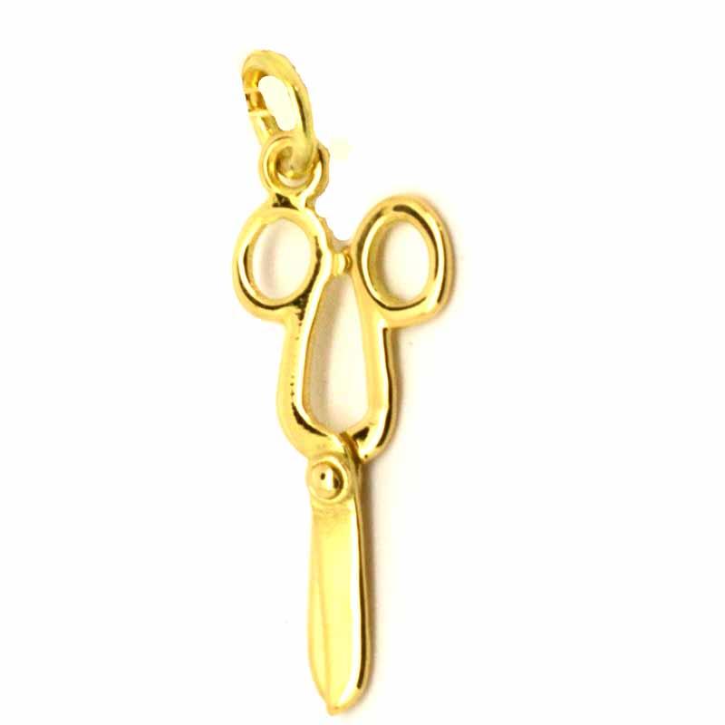 Stock - Gold Scissors Charm