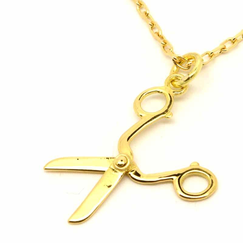 Stock - Gold Scissors Charm